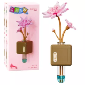 Építőelemek Lotus Flower Pink üvegben 376 db.