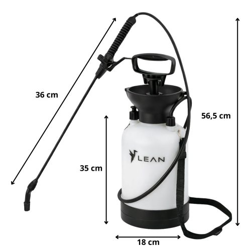 Kézi nyomású permetező öntözéshez, trágyázáshoz és permetezéshez LEAN 3L
