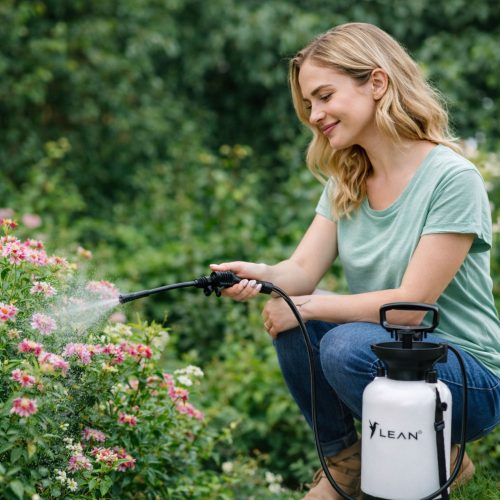 Kézi nyomású permetező öntözéshez, trágyázáshoz, permetezéshez LEAN 5L