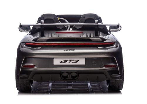 DK-P911 Porsche GT3 elektromos kisautó, szürke fényezéssel