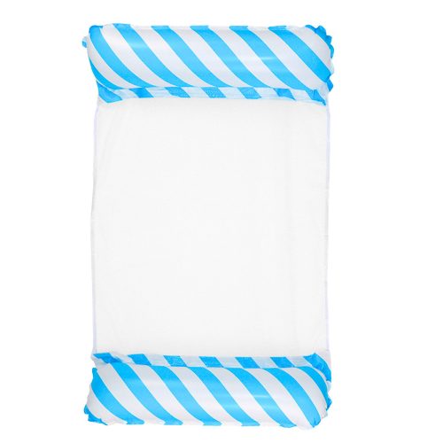 Felfújható vízi függőágy matrac nyugágy, fehér és kék 120x70cm