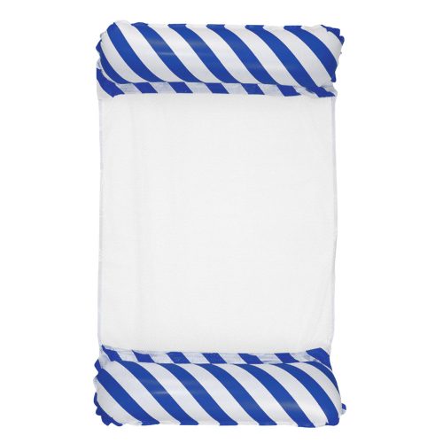 Felfújható vízi függőágy matrac nyugágy fehér és sötétkék 120x70cm
