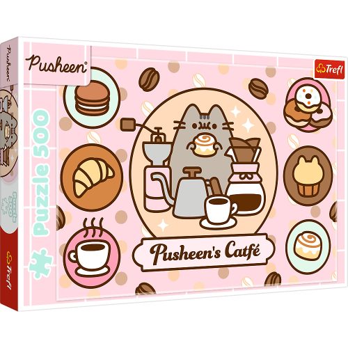 Rejtvény - 500 - Pusheen a Trefl 37528 kávézóban
