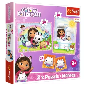   4 az 1-ben puzzle - Gabi és egy macskabarát - Gabi macskaháza - Trefl 93382
