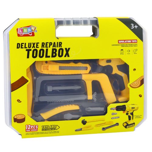 Barkácskészlet Fúró-hajtószerszámok Fények Hangok Bőrönd