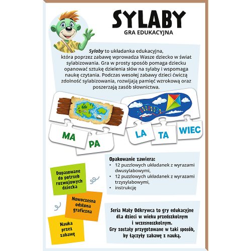 JÁTÉK - Szótagok / Little Explorer Trefl 02813