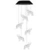 Solar Garden LED csengő lámpák Elefántok Színes 70cm