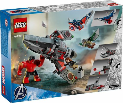 LEGO 76292 SUPER HEROES Amerika Kapitány vs. Red Hulk – Csata