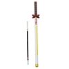 Katana Sword Anime golyóstoll fém fekete tinta cserélhető utántöltő fehér és sárga