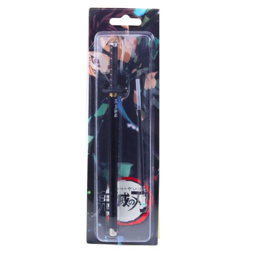 Katana Sword Anime golyóstoll fém fekete tintával cserélhető utántöltő fekete