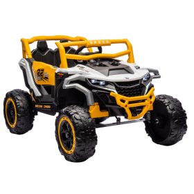 M1 fehér és sárga akkumulátoros terepjáró