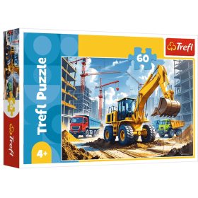 Puzzle 60 - Trefl 17406 kotró-rakodó traktor