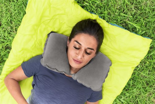 Felfújható utazópárna 46 x 28 cm Croissant Grey Bestway 67006