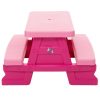 Dorex Pink Gyerek Kerti Asztal és Pad Szett