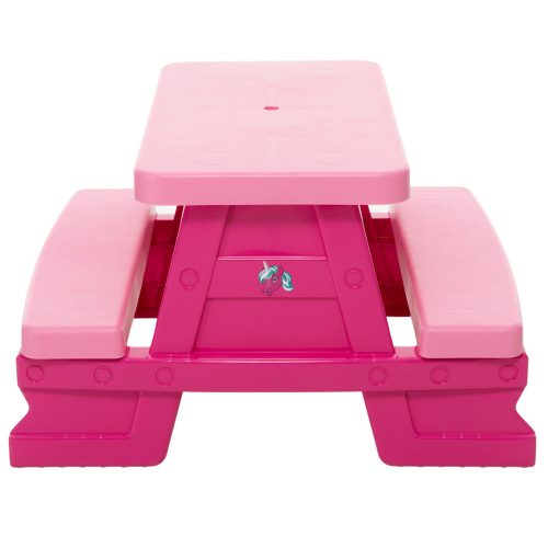 Dorex Pink Gyerek Kerti Asztal és Pad Szett