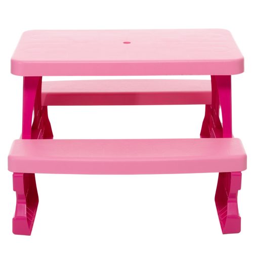 Dorex Pink Gyerek Kerti Asztal és Pad Szett