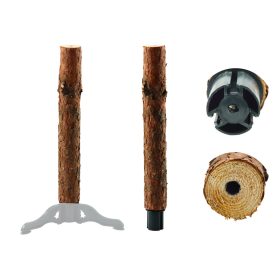   Fából készült fatörzsállvány három lábra karácsonyfához a törzsön