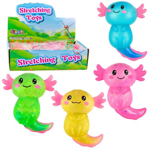 Anti-stressz axolotl squishy gyerekeknek, vegyes színben