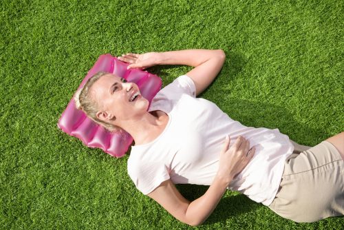 Felfújható párna 38 x 25 cm Pink Bestway 52127