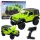 Távirányítású terepjáró RC Jeep Wrangler Rock Crawler Zöld 1:14