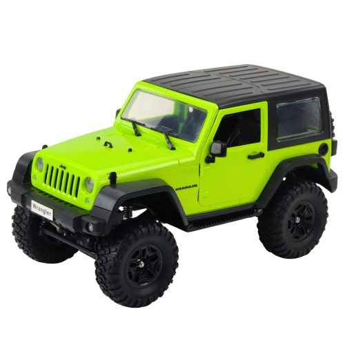 Távirányítású terepjáró RC Jeep Wrangler Rock Crawler Zöld 1:14