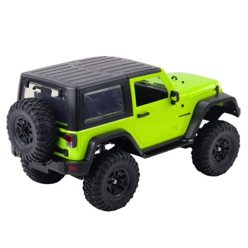Távirányítású terepjáró RC Jeep Wrangler Rock Crawler Zöld 1:14
