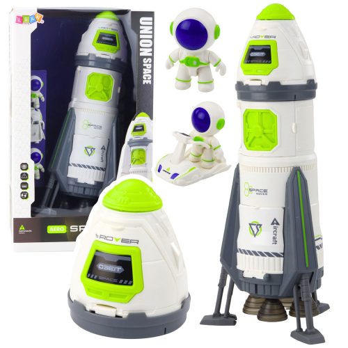 Űrrakéta, űrhajós figurák, fények, hangok