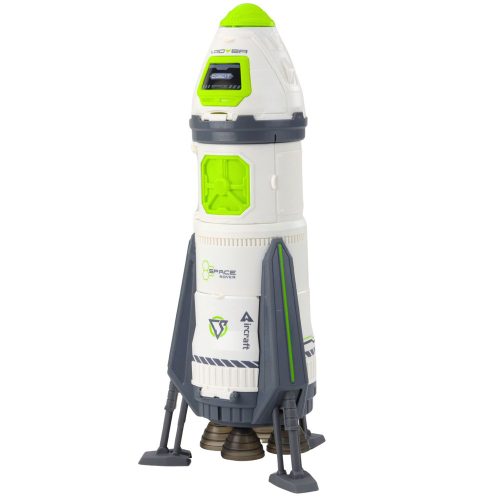 Űrrakéta, űrhajós figurák, fények, hangok