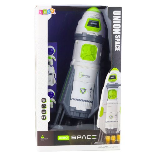 Űrrakéta, űrhajós figurák, fények, hangok