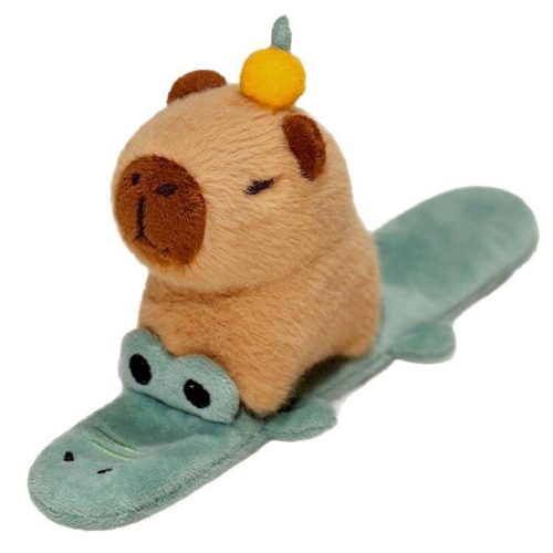 Plüss, önfeszítő csuklópánt krokodil és vízidisznó