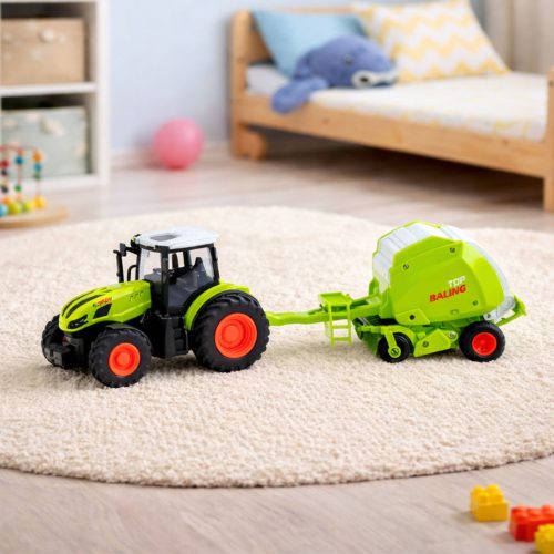 RC Távirányítású Mezőgazdasági Traktor Bálázóval 1:24