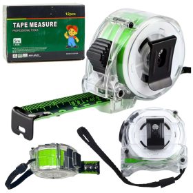 Fluoreszkáló mérőszalag tekercs 5m 25mm