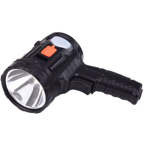 LED napelemes keresőlámpa, zseblámpa, 6 üzemmód, külső akkumulátor, cserélhető szűrők, 19 cm