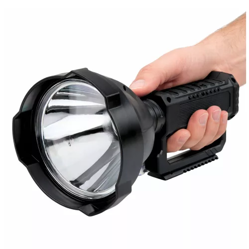 Nagy zseblámpa reflektorfény háromlábú állvánnyal LED keresőfénnyel W5120 külső akkumulátor 31 cm