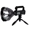 Nagy zseblámpa reflektorfény háromlábú állvánnyal LED keresőfénnyel W5120 külső akkumulátor 31 cm