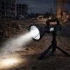 Nagy zseblámpa reflektorfény háromlábú állvánnyal LED keresőfénnyel W5120 külső akkumulátor 31 cm