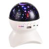 Éjszakai fény, csillagprojektor, 3 az 1-ben, Bluetooth LED hangszóró, fehér