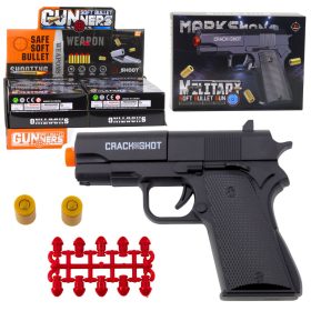   Mini pisztoly lövedékekhez és töltényekhez, fekete, 13,5 cm