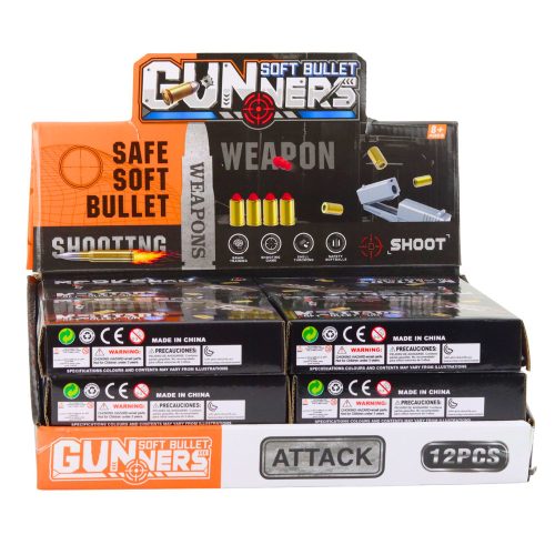 Mini pisztoly lövedékekhez és töltényekhez, fekete és barna, 13,5 cm