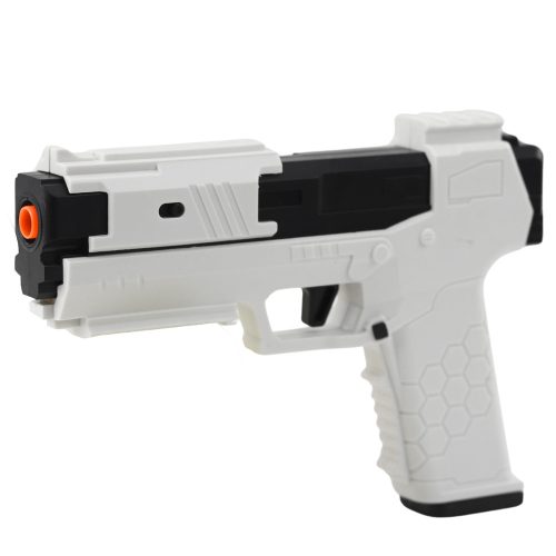 Játékpisztoly habpatronok lőszerhüvelyek fehér