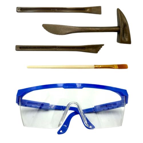 Paleontológus ásatási készlet dinoszaurusz csontváz eszközök