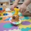 Capybara Pörgőcsiga Interaktív LED fények Dallamokkal 12,5 CM