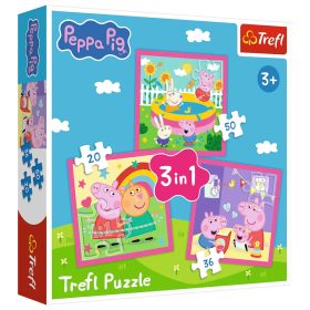   3 az 1-ben puzzle – Peppa és barátai – Peppa Pig Trefl 34873