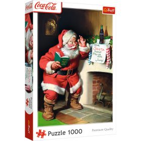   Rejtvény – 1000 XMAS – Coca-Cola: Mikulás a kandalló mellett – Trefl 10922