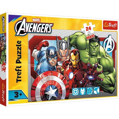 Puzzle 24 Maxi – Mindig csak – Disney Marvel The Avengers Trefl 14378