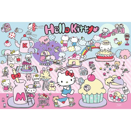 Puzzle – 300 darab – Fedezze fel Hello Kitty világát – Hello Kitty Trefl 23031