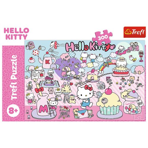 Puzzle – 300 darab – Fedezze fel Hello Kitty világát – Hello Kitty Trefl 23031