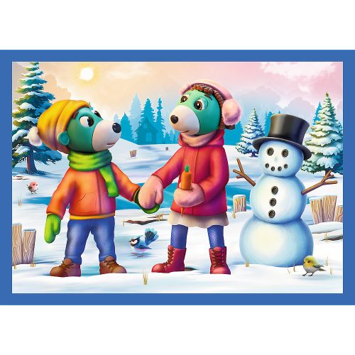 4 az 1-ben rejtvény – Havazik a Treflikeknél – Trefl 34657