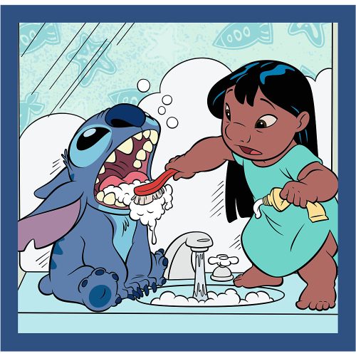 3 az 1-ben puzzle – Idő öltéssel – Lilo és Stitch Trefl 34896