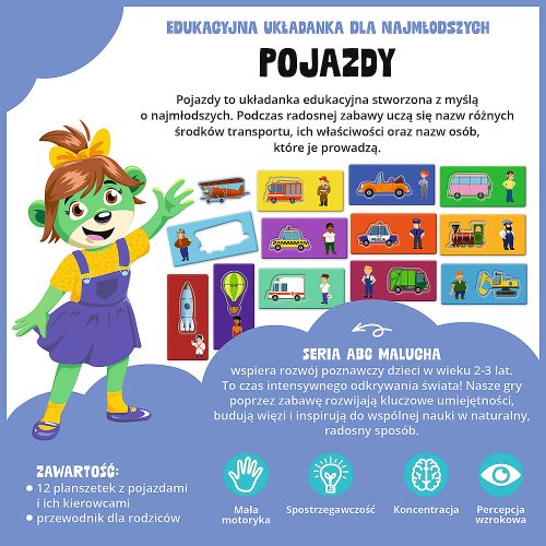 JÁTÉK - Járművek - Tipegő ABC - Trefl 02907